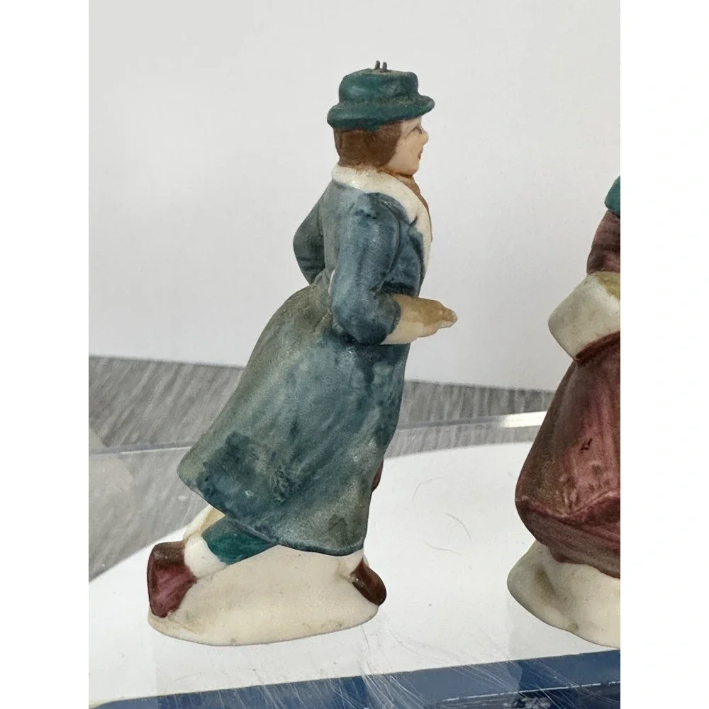 Kmart 1989 Porcelain Figurine for Christmas Village - Multiple Family Figure Set